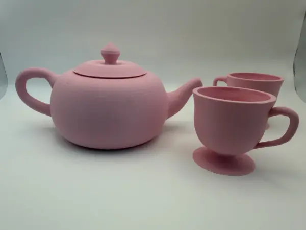 Игрушечный набор чайника и 2 чашек